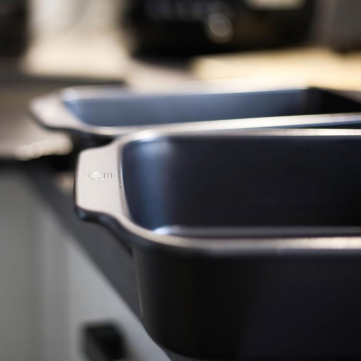 Royal Van Kempen & Begeer - Set mit 3 Auflaufformen aus extrarobuste Stahl mit doppelter Antihaftbeschichtung, PFAS-frei, Backblech, Lasagne-Backform, Kuchenform
