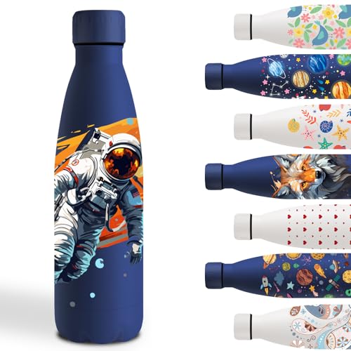 Trinkflasche 500ml, Trinkflasche Edelstahl, Wasserflasche mit...