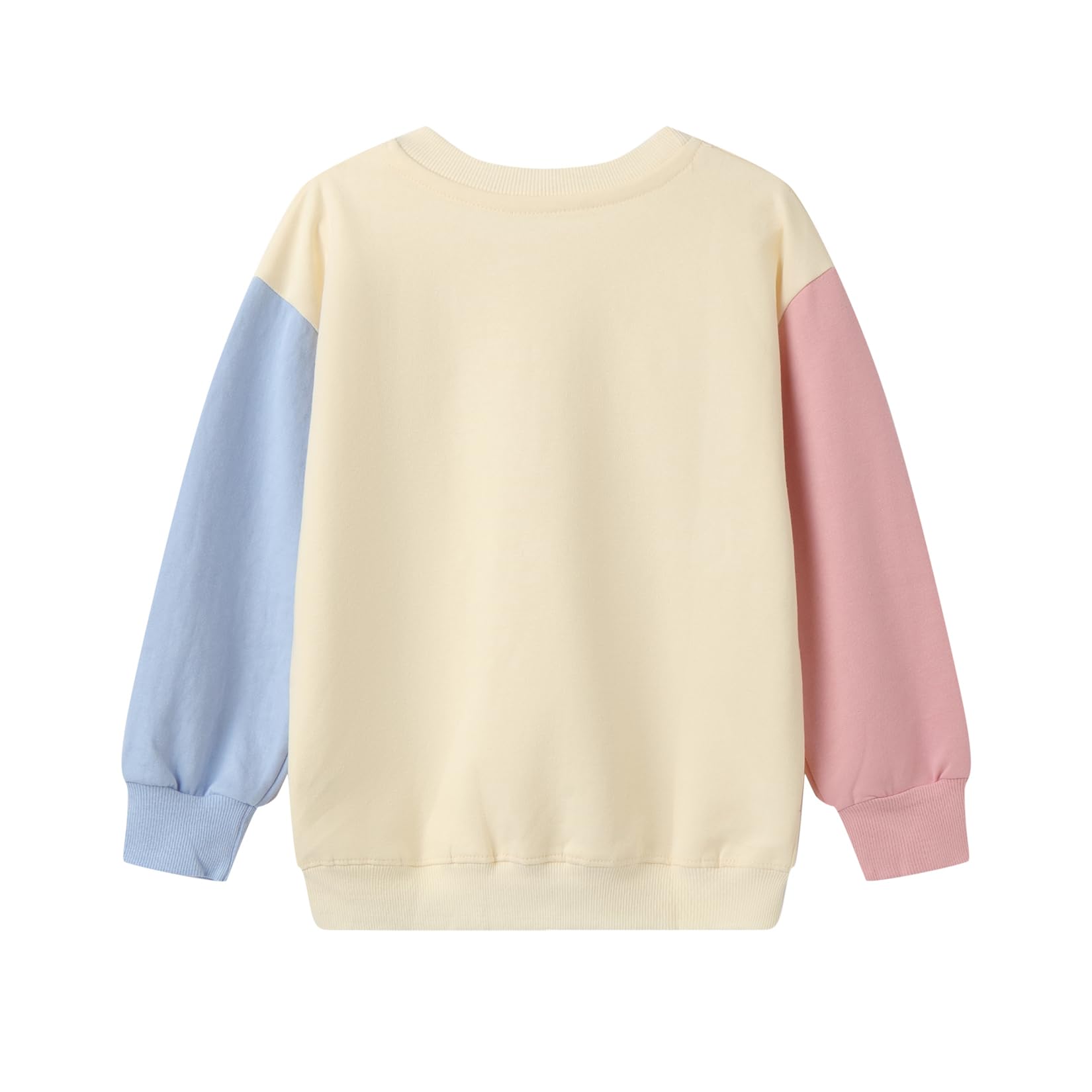 Mud Kingdom Mädchen Sweatshirt Farbblock Pullover Rundhals Schulter Abfall Oberteile