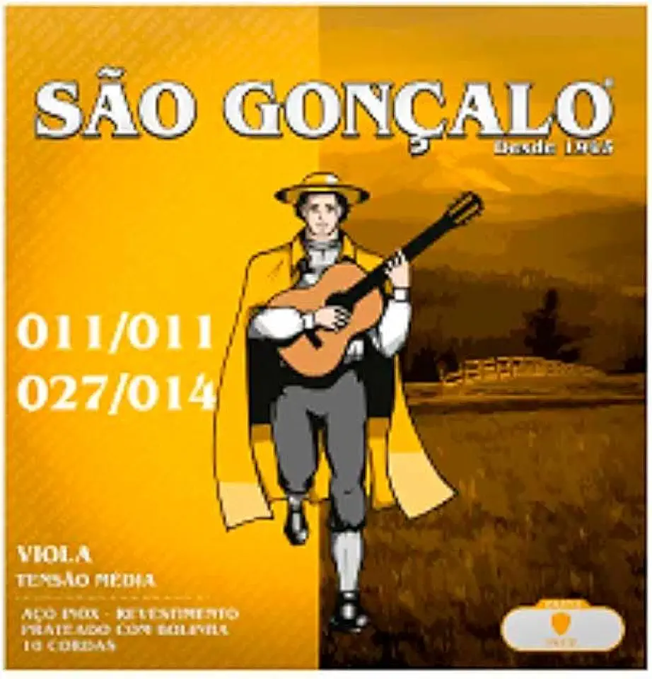 Encordoamento P/Viola Caipira .011 - .027 .011 - .014 Sao Goncalo