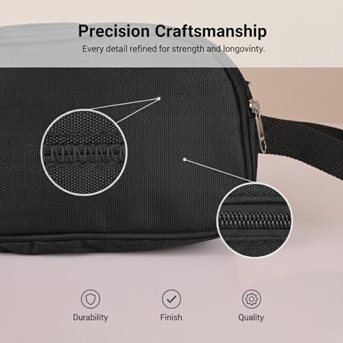 Image of Aepig Polyester Multipurpose Toiletry Bag for Men Hanging Dopp Kit Water Resistant Shaving Bag Small Toiletry Bag for Traveling, Black