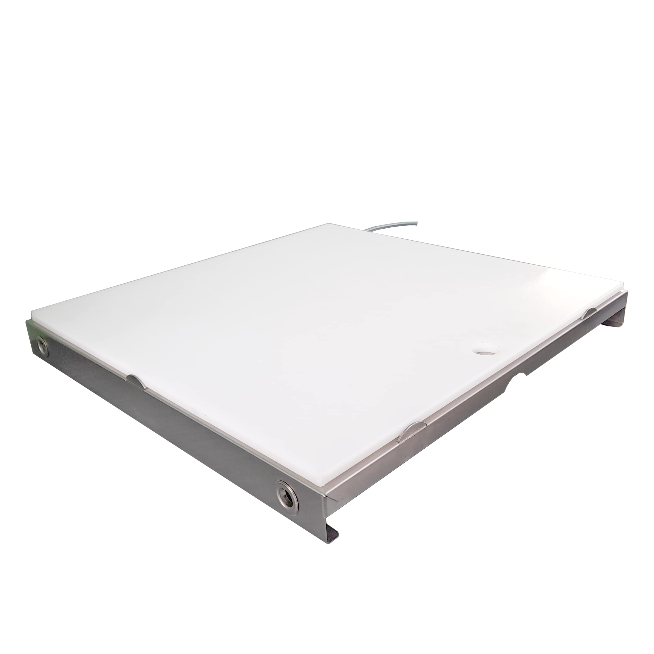Base multiusos de acero inoxidable con tabla de cortar de polietileno