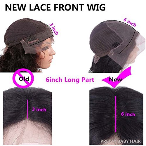 Coarse Yaki Straight Mongolian Virgin Human Hair Lace Front Wig 13"X6" Long Free Part Lace Wig with Baby Hair (18inch)