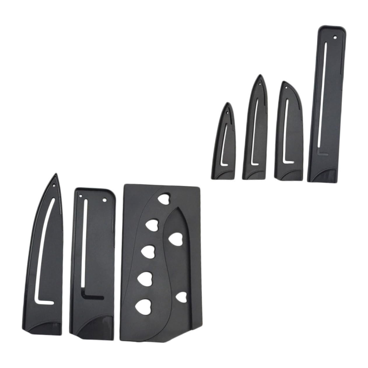 BRIGHTFUFU Tool Storage Cover 7-piece Plastic Cutter Covers Abrasion-resistant and Safe for Kitchen Random Style