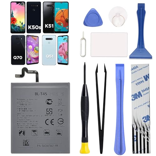 GREEN FUSION Only for LG K51 & K50s & Q70 & Q51 Battery Replacement, with Video Tutorial, BL-T45 Battery for LG K51 & K50s & Q70 & Q51, with Repair Toolkit
