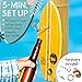 Ring Toss Game for Adults – 13 Inch Surfboard Edition - Hook and Ring Game for Outdoor & Indoor Use, Gift for Husband, dad, College Boys, Easter Basket Stuffers Gifts