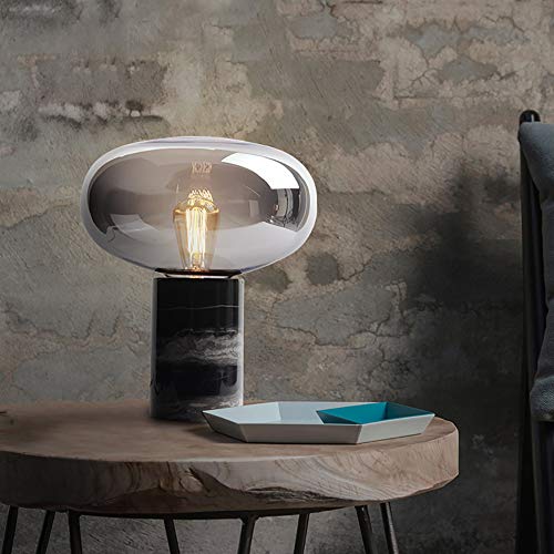 Preisvergleich Produktbild Leaf&Y Postmoderner Glastischlampenschirm, europäische kreative unbedeutende Marmortischleuchte-Dekoration für Schreibtisch-Wohnzimmer-Schlafzimmer-...