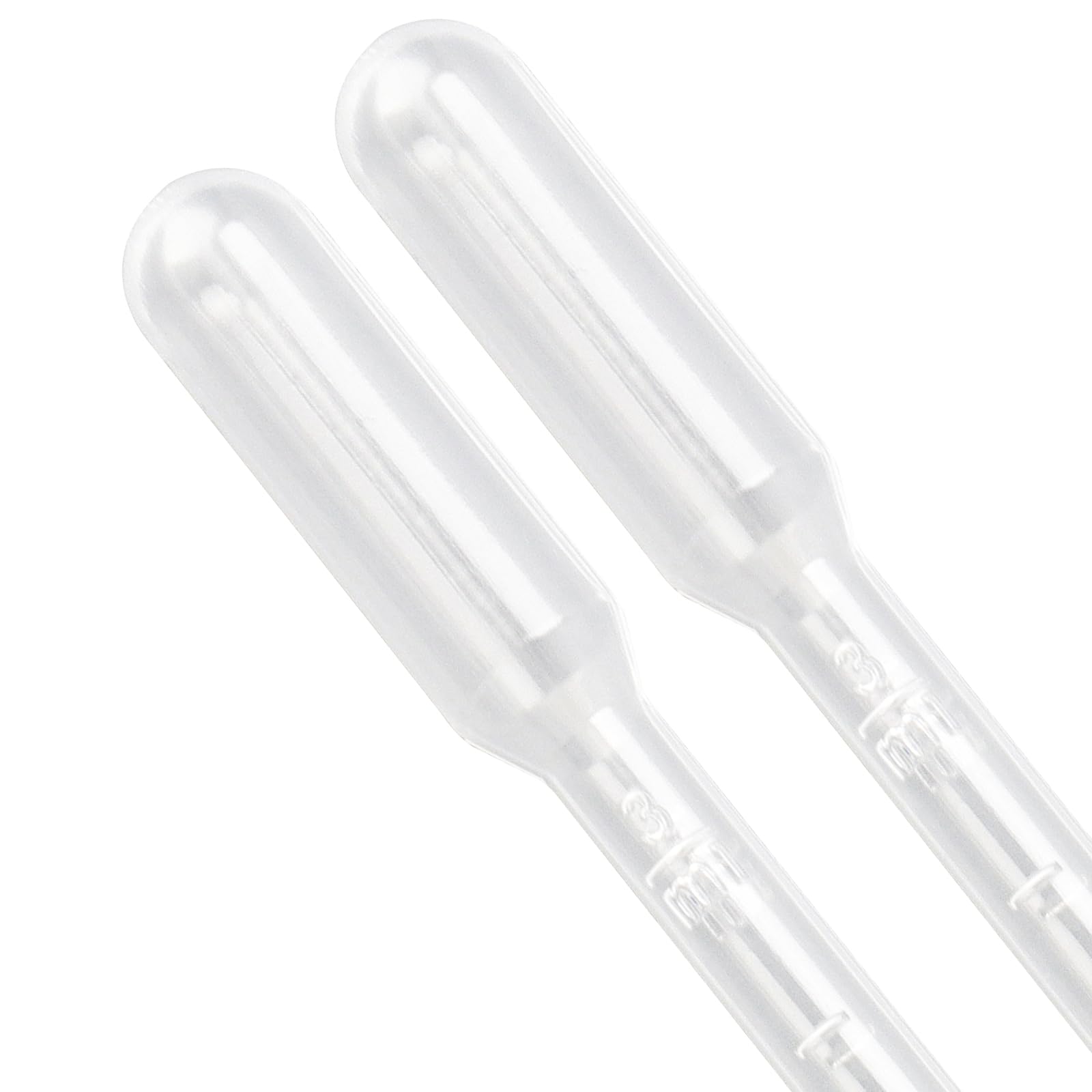 Lot de 1000 pipettes de transfert en plastique transparent de 3 ml, pipettes graduées pour huiles essentielles, mélange de peintures acryliques