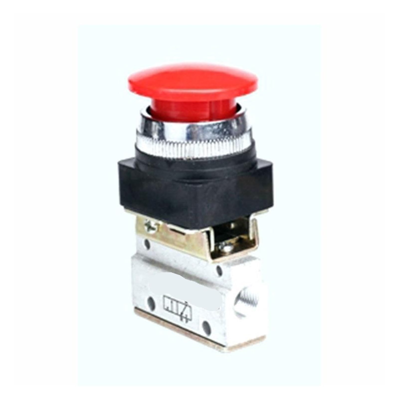 Valve pneumatique MOV-03A G1/8 avec bouton champignon mécanique 2/3
