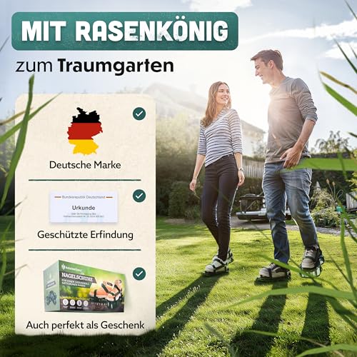 RASENKÖNIG Nail Shoes Pro | Lawn Aerator Shoes + Screed Shoes | Lawn Aerator Scarifier and Aerator for Lawn Aeration | Premium Lawn Shoes for Aerating and Loosening Lawn - Pre-Assembled 7 RASENKÖNIG Nail Shoes Pro | Lawn Aerator Shoes + Screed Shoes | Lawn Aerator Scarifier and Aerator for Lawn Aeration | Premium Lawn Shoes for Aerating and Loosening Lawn - Pre-Assembled - Image 7