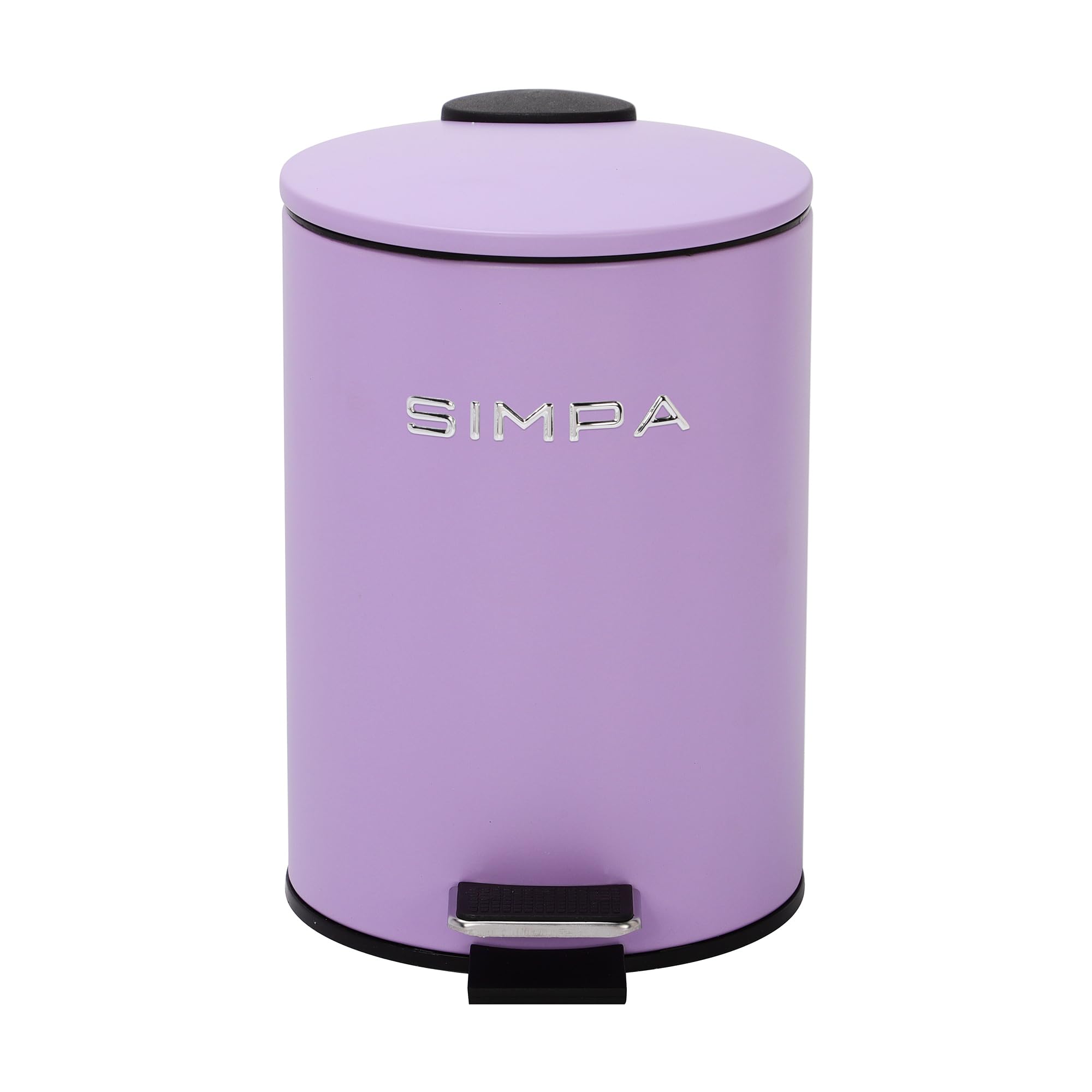 simpa 3L 3 Litre Matt Lilac Slim Soft-Closing Pedal Dustbin. — image 1
