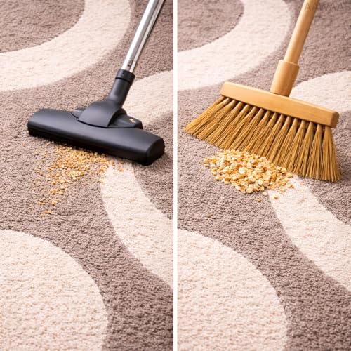 Image of 3D Shaggy Polyester Carpet Rug Runner Area Mats for Bedroom /Living Area /Home with Anti Slip Backing Soft /Fluffy Hight Pile - (Moon Beige, 5x7 feet)