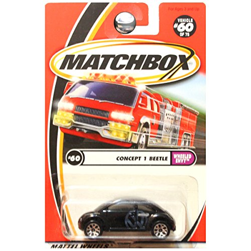 Matchbox 2001 Volkswagen VW Concept 1 Beetle Negro