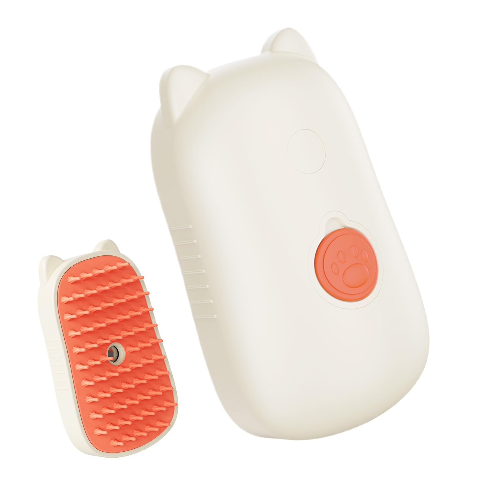 Cepillo De Vapor Para Gatos - Cepillo Masajeador Para Gatos Que Reduce La Caída Del Pelo, Eliminador De Pelo Para Mascotas Con Spray - Para Cachorros Y De Corto O Largo Durante El Baño Y A