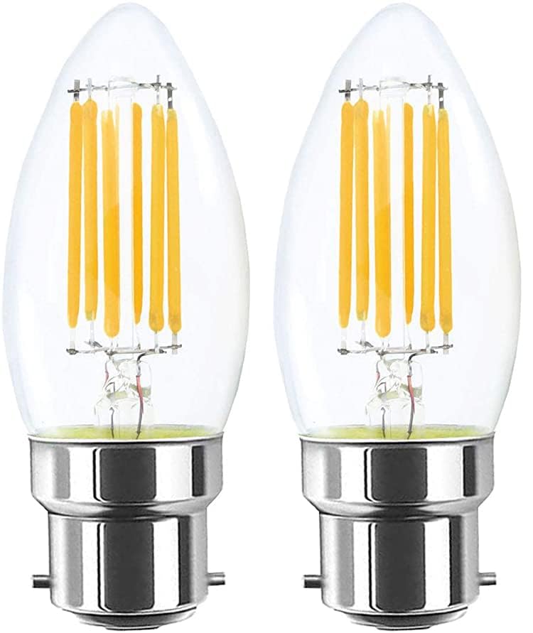 Image of CITRA Vintage Led Light Bulb Candle B22D Base Warm White 4W - 2 Packs