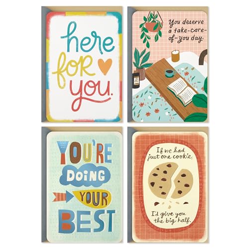 Hallmark Just Because Card Pack (4 Cards with Envelopes, Tough