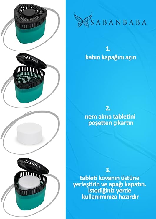 Plow Dampness Remover Dehumidifier Triangle Fragrant Odorless (Green Apple)