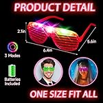 120 PCS Glow In The Dark Party Supplies, Light Up Glasses, Led Glasses, Glow In The Dark Glasses, Glow Party Supplies, Neon Party Glasses for Glow Party, Wedding, Birthday, New Year, Rave, Carnival - Image 3