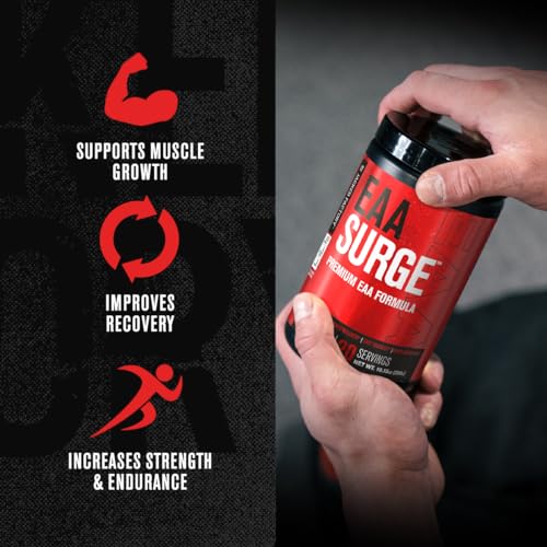 Jacked Factory EAA Surge Essential Amino Acids Powder - EAAS & BCAA Intra Workout Supplement w/L-Citrulline, Taurine, & More for Muscle Building, Strength, Endurance, Recovery - Pineapple, 20sv - Image 3