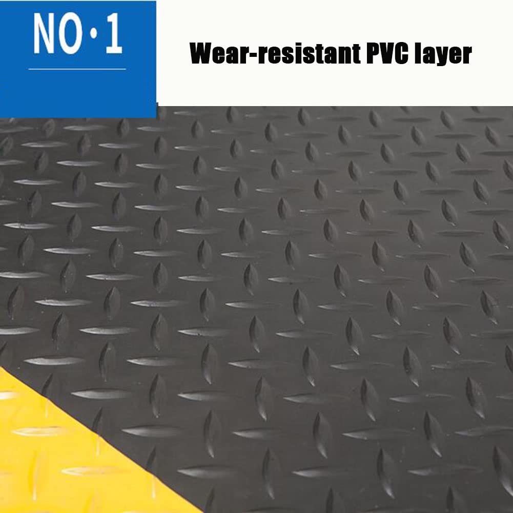 Tapis De Sol Industriel Anti-Fatigue, Tapis De Sol Anti-Statique Anti-dérapant, Anti-salissure Et Résistant À L'huile, 20mm D'épaisseur Pour Soulager Efficacement La Fatigue De La Station Debout (Cou