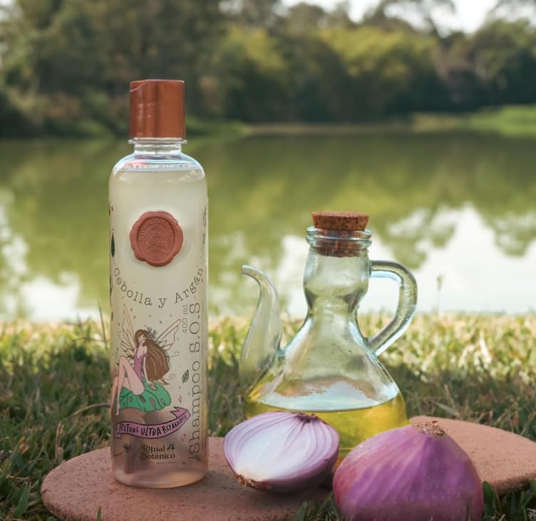 Miniatura 5 de RITUAL BOTANICO  Champú de Cebolla - Con Activo de Crecimiento Acelerado del Cabello  Ultrareparador S.O.S. Shampoo de Cebolla y Argán -