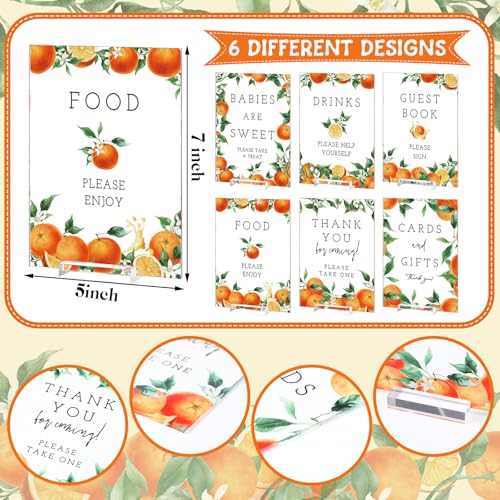 Image of Vercraft 6 Pcs A Little Cutie Is on The Way Baby Shower Table Decor