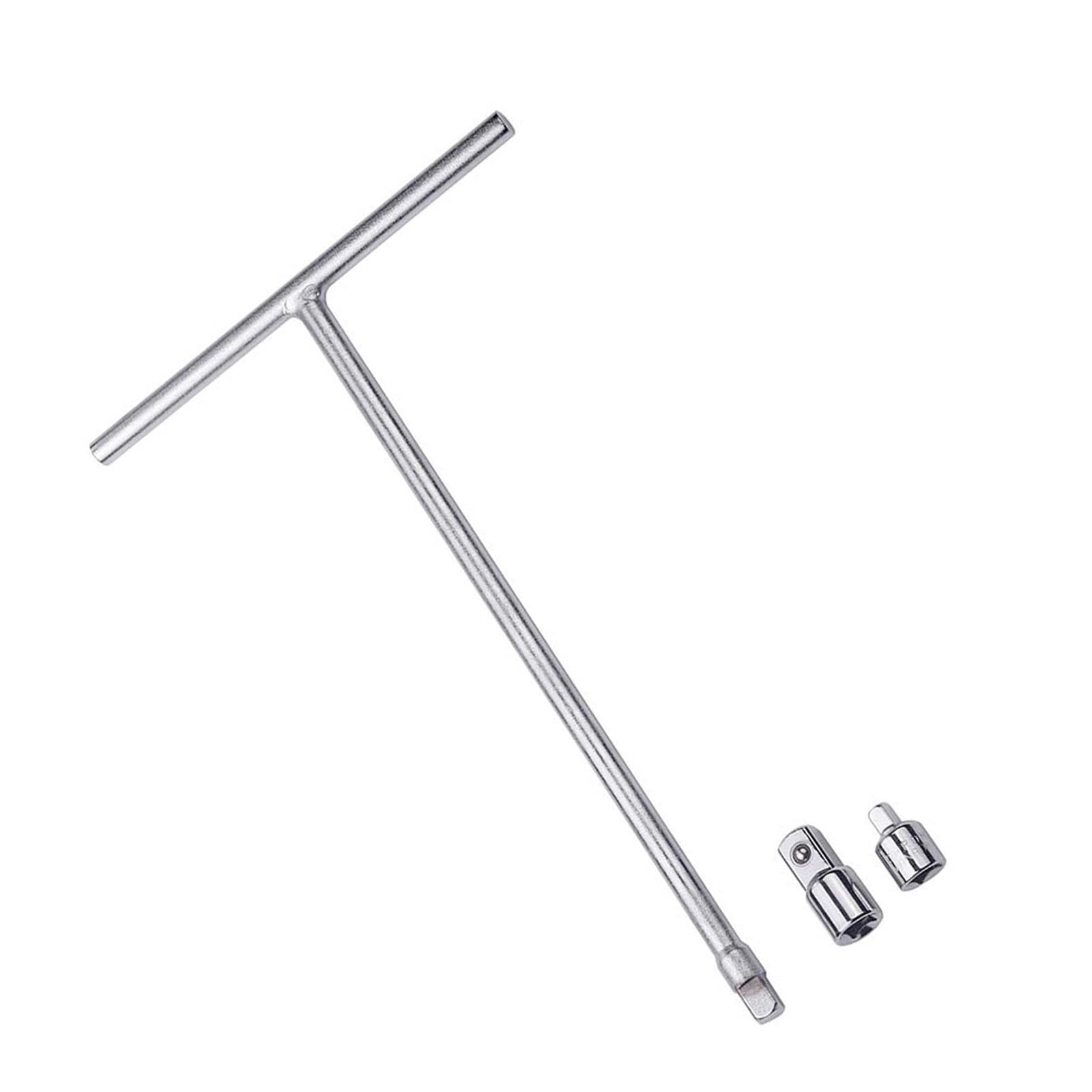 Multifunctional 3 / 8in T Handle Wrench Sturdy T Handle Wrench with Adaptors Narrow Space Access for Various Socket High Strength