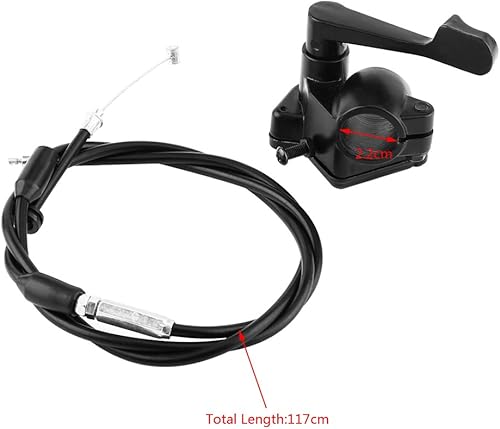 Miniatura 2 de Acelerador de pulgar, controlador de cable de acelerador, conjunto de cable para motocicleta, ATV, Dirt Bike para acelerador de pulgar quad moto 4
