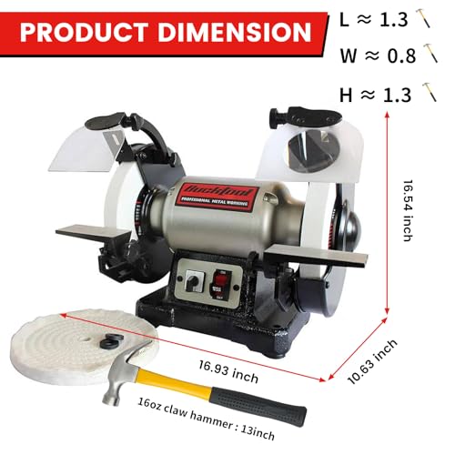 BUCKTOOL 8-Inch Dual Speed Grinder