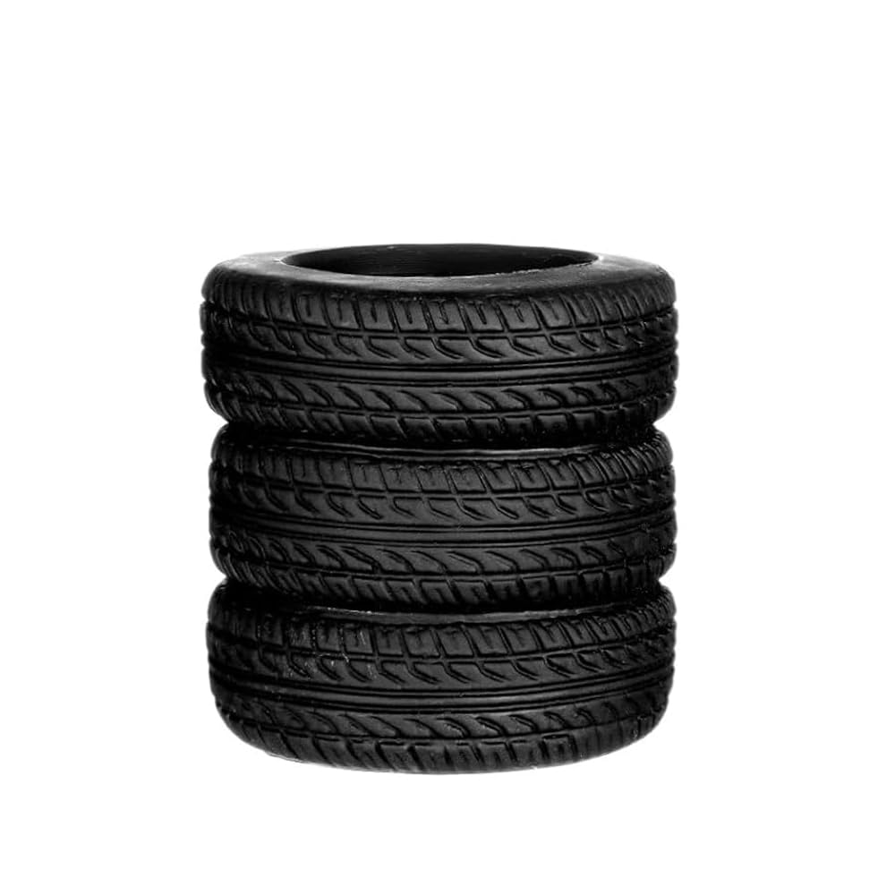 hardinoxTire Shape Pencil Holder, Car Tire Pencil Holder, Black Pen Holder for School (1)