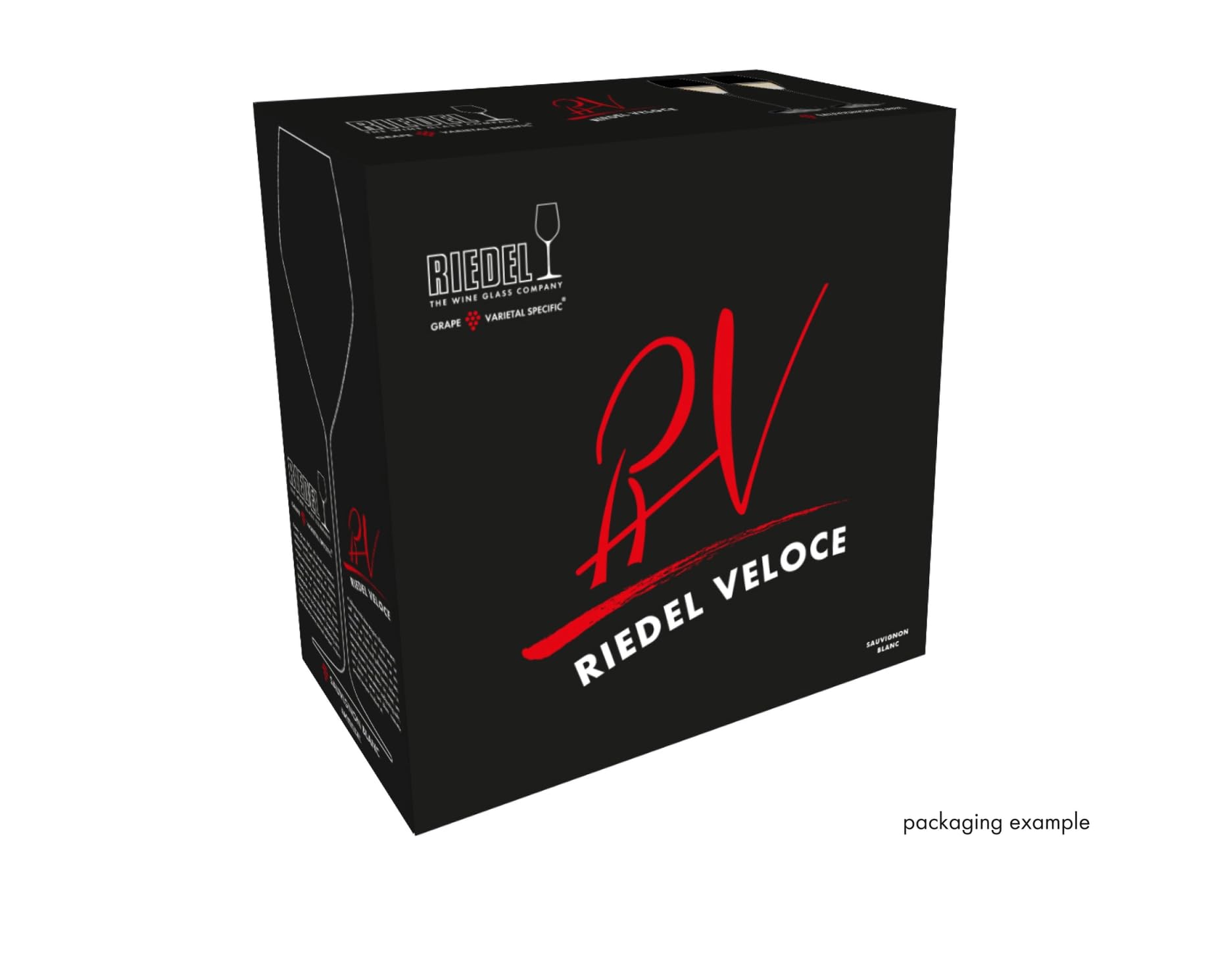 RIEDEL Veloce Sauvignon Blanc Weingläser 2er Set, 347 ml, Weißweingläser-Set mit Mikrofaser-Poliertuch (50 x 64 cm), Kristallglas
