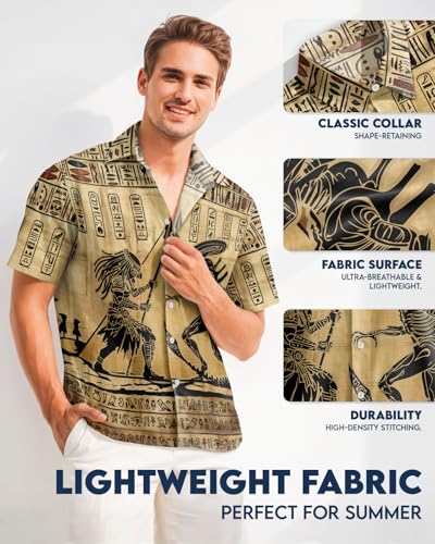 Image of 99TIMORO Fathers Film Button Down Shirt for Men, Funny Hawaiian Short Sleeve Top, Summer Beach Gifts