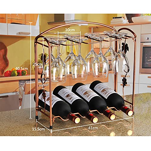 Soporte para botellas de vino estilo retro industrial miniatura 4