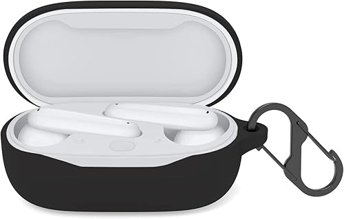 Haotop Funda compatible con Huawei Freebuds SE funda protectora de silicona suave antipérdida y a prueba de golpes negro