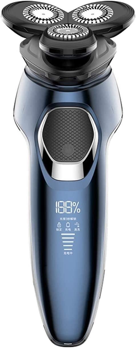 GeRRiT Electric Razor Electric Shavers for Men Dry Wet Waterproof Mens Rotary Facial Shaver Face Shaver Cordless Travel
