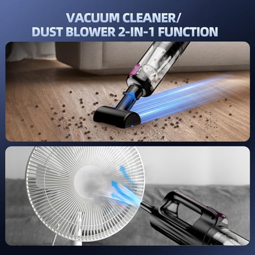 MONOZEL Cordless Handheld Vacuum Cleaner, 18000Pa 2 in 1 Car Vacuum CleanerandAir Duster, - image 6