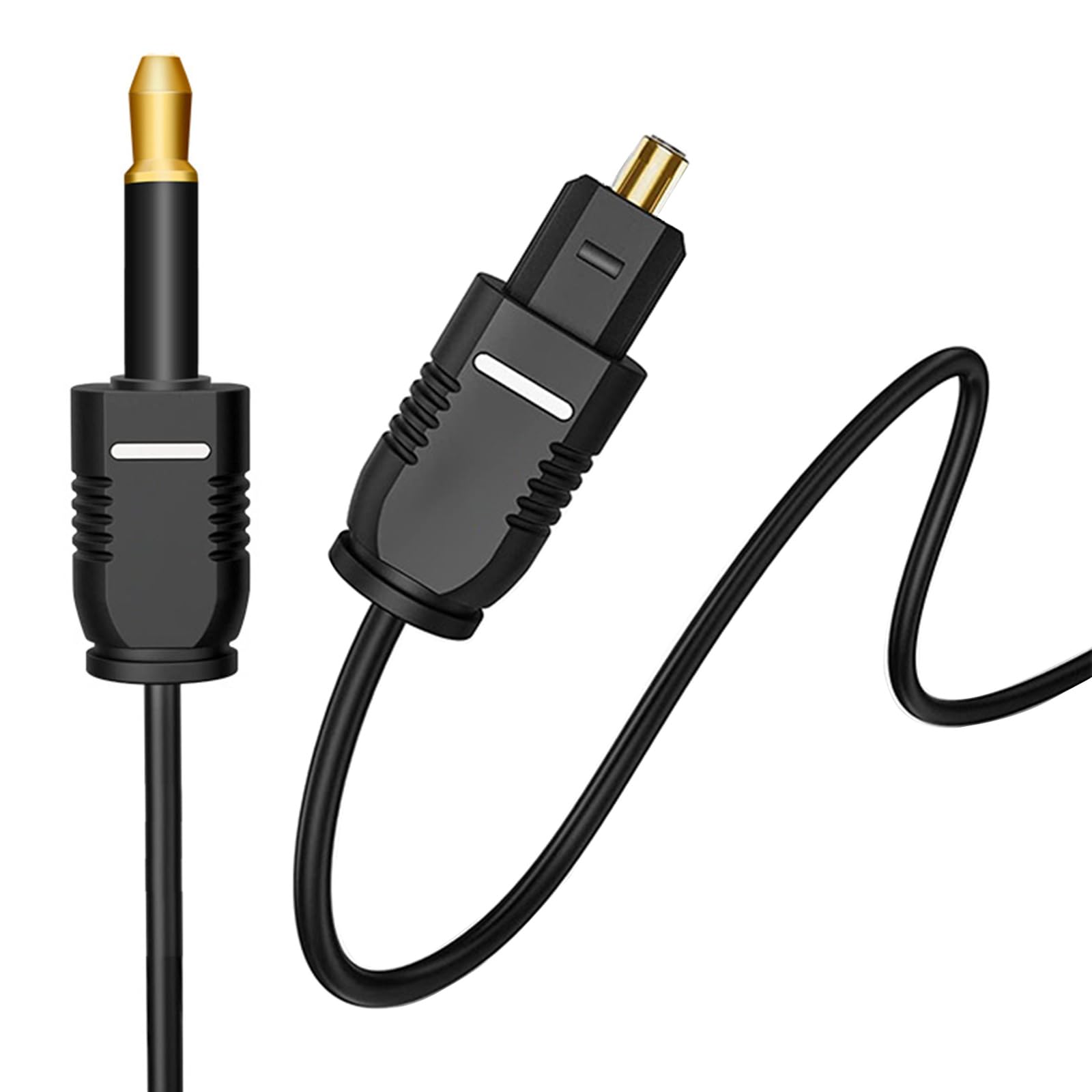 Jazuaiao Optical to Conversion Cord 192KHz Sound Adapter Simple to Use for Connecting Optical Outputs to 3.5mm Inputs Unidirectional Adapter