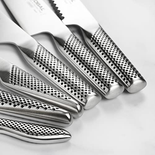 Global 8 Piece Knife Set With Walnut Block #TOP3