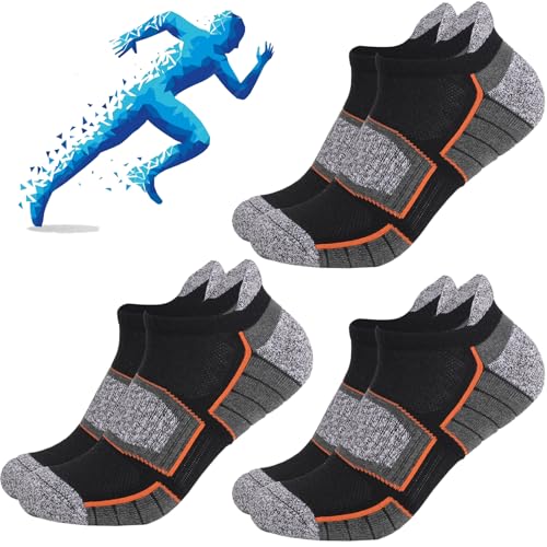 3 Pairs Hywell Thick Padded Compression Running Ankle Socks, Hywell Socken, Hywellstore Socks