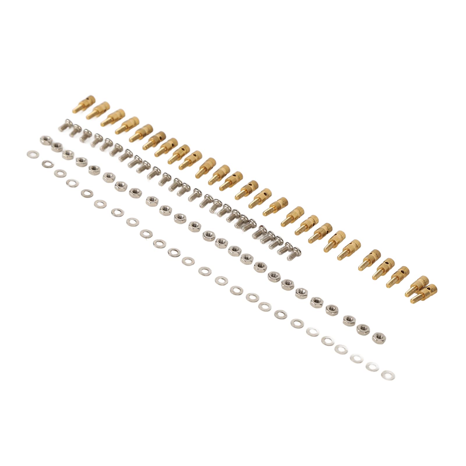 RC Push Rod Connectors, Quick Adjuster RC Pushrod Linkage Stopper with Screws Nuts Gaskets Vehicle Scale Accessories for Model Boat Airplane Helicopter (1.0mm)