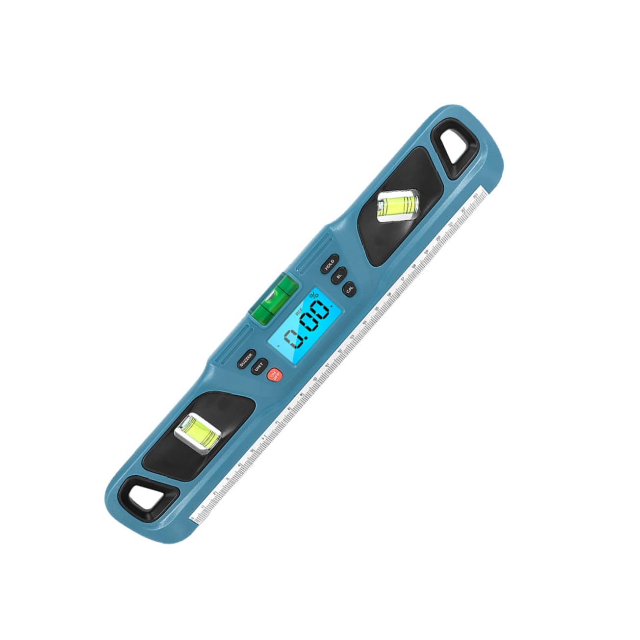 Kisangel Livella Misurazioni a 0,05° per Domestiche ±0,1° e Precisione Bolla Retroilluminata in Blu Plastico Risoluzione Pratiche Industriali