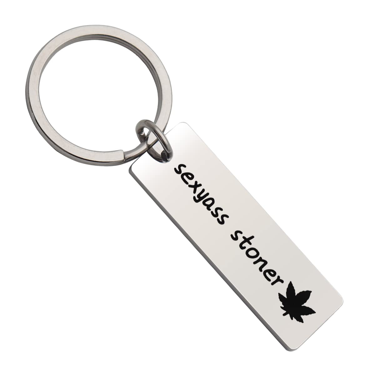 EilygenWeed Keychain Marijuana Keychain Stoner Gifts for Weed Lovers Funny Gift for Boyfriend Husband