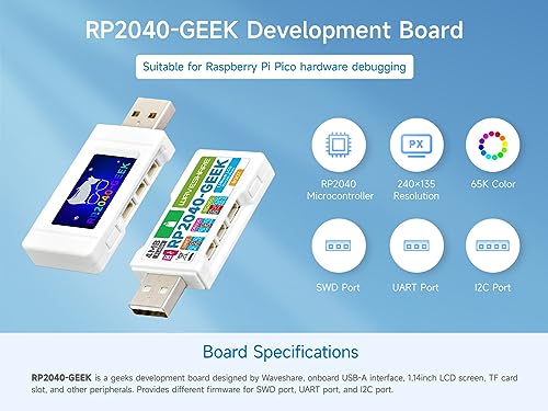 Waveshare RP2040 GEEK Development Board Based on Raspberry Pi RP2040 ...