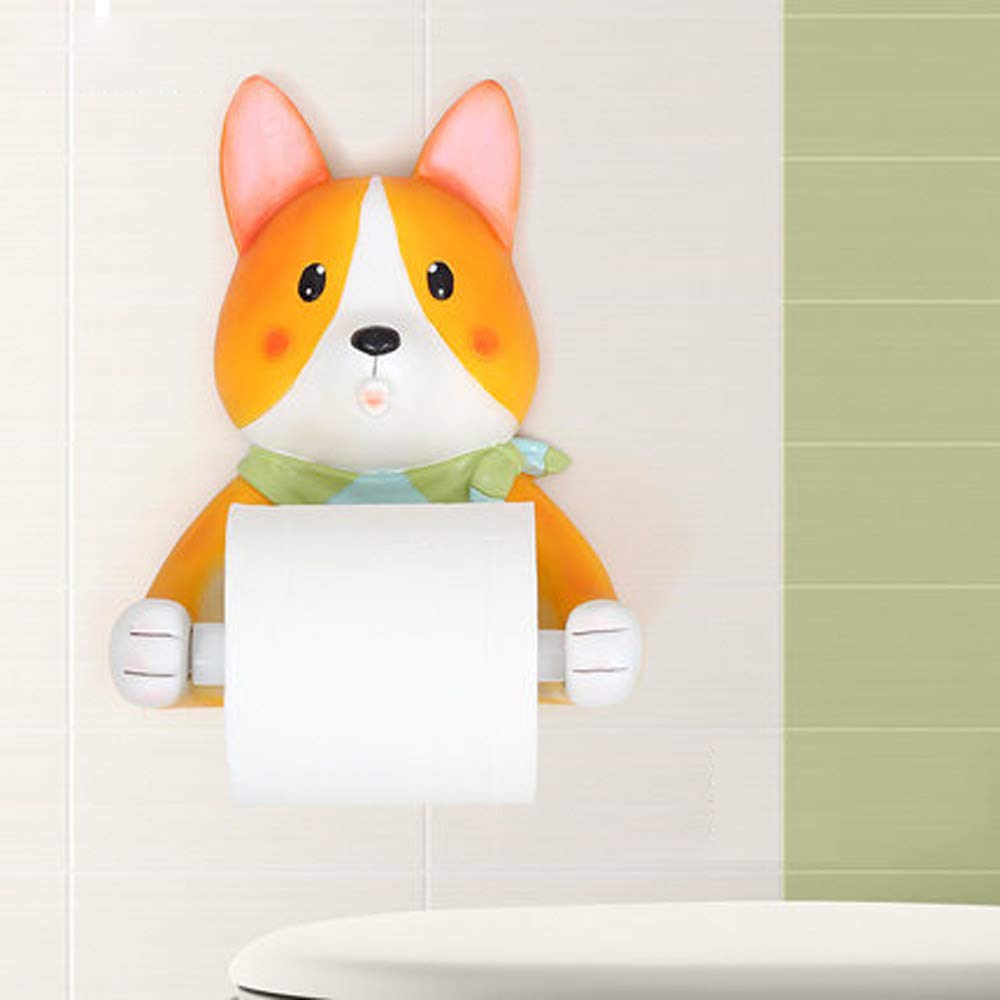 YIYIYU Cartoon Animal Toilet Paper Tube, Wall Hanging Toilet Paper 