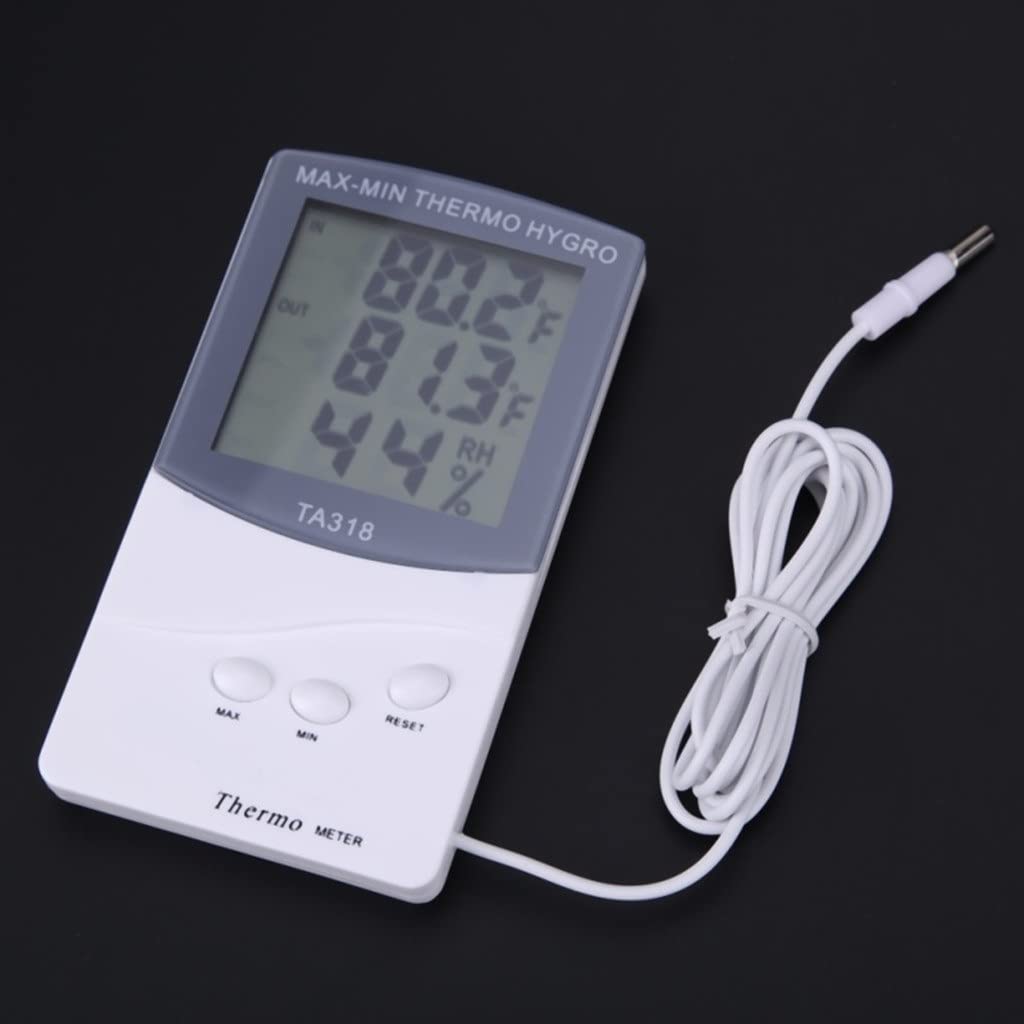 Termometry wewnętrzne i zewnętrzne, domowe termometry elektroniczne i higrometry, duży ekran, mierniki temperatury i wilgotności z sondami