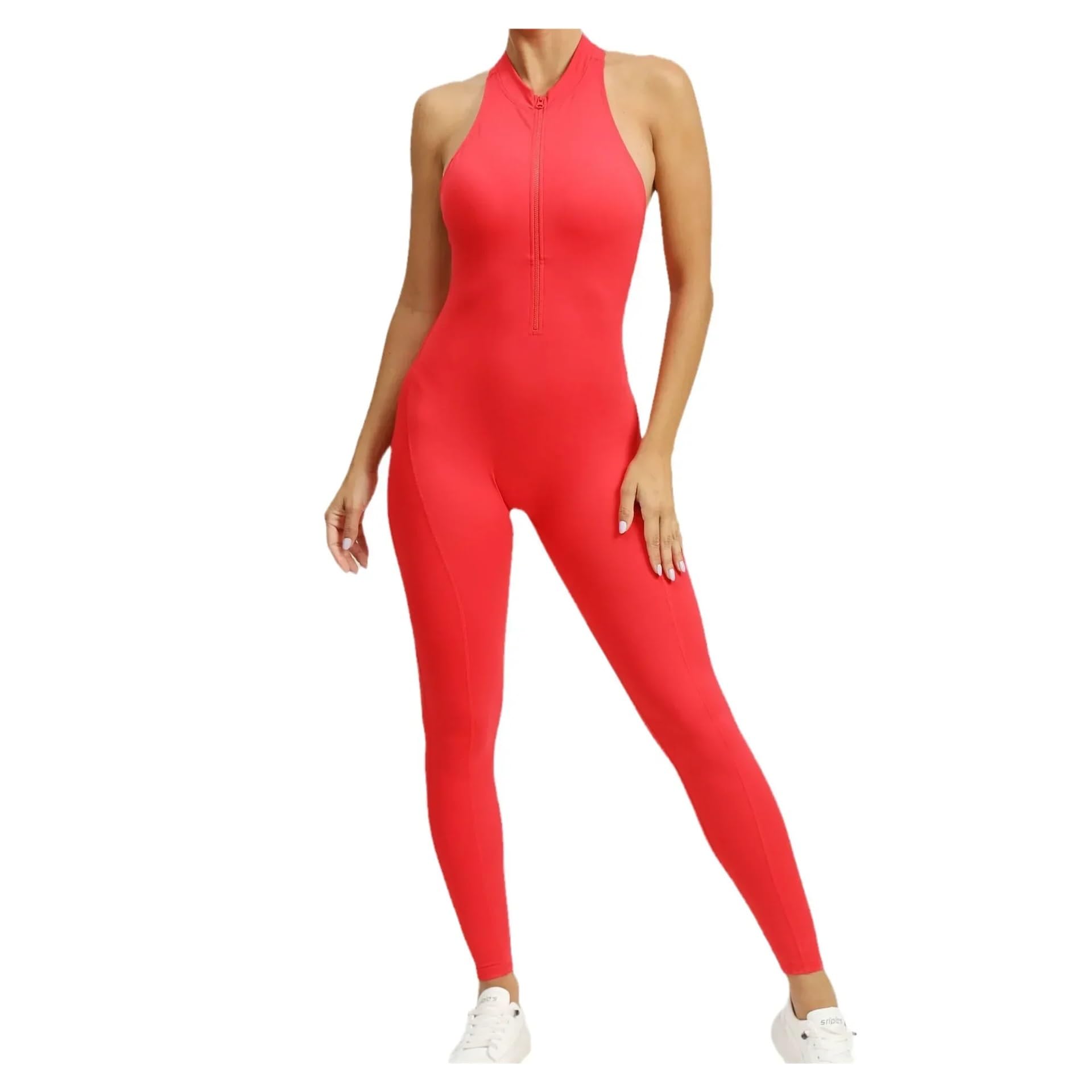 Mono de yoga sin espalda Monos De Yoga Sin Costuras Una Pieza Con Cremallera, Deportivos, Fitness, Espalda Hueca, For Realzar La Cadera, Correr Y Entrenar, For Mujer Para Entrenamiento