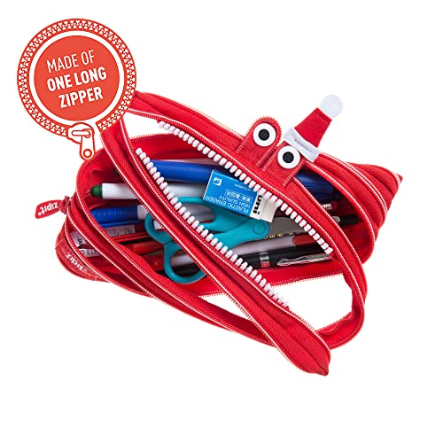 Image of ZIPIT Polyester Christmas Monster Pouch, Gift Pack, Red