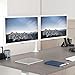 VIVO Dual Monitor Desk Mount, Heavy Duty Fully Adjustable Stand, Fits 2 LCD LED Screens up to 32 inches, White, STAND-V032W