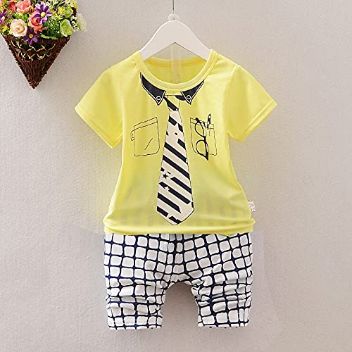 Image of Bold N Elegant Unisex Kid Cotton Solid Playful Happy Face Print Half Sleeve T-Shirt & Denim Shorts Summer Clothing Set