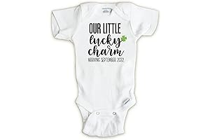 St. Patrick's Day Embroidered Charm Pregnancy Announcement Bodysuit